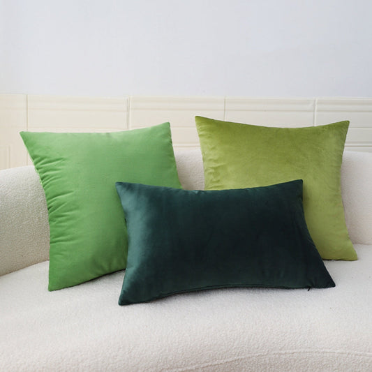 3-Piece Coordinated Pillow Cover & Insert Bundle – 3 Mix sizes with 3 green colors  Pillow Covers With Inserts Beautiful Velvet combination – Fancy...