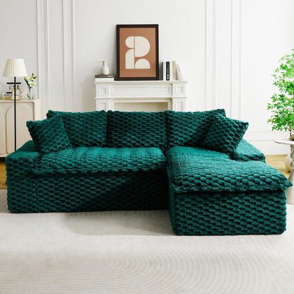 Modular Sofa, Convertible Twin Seat With Chaise Lounge