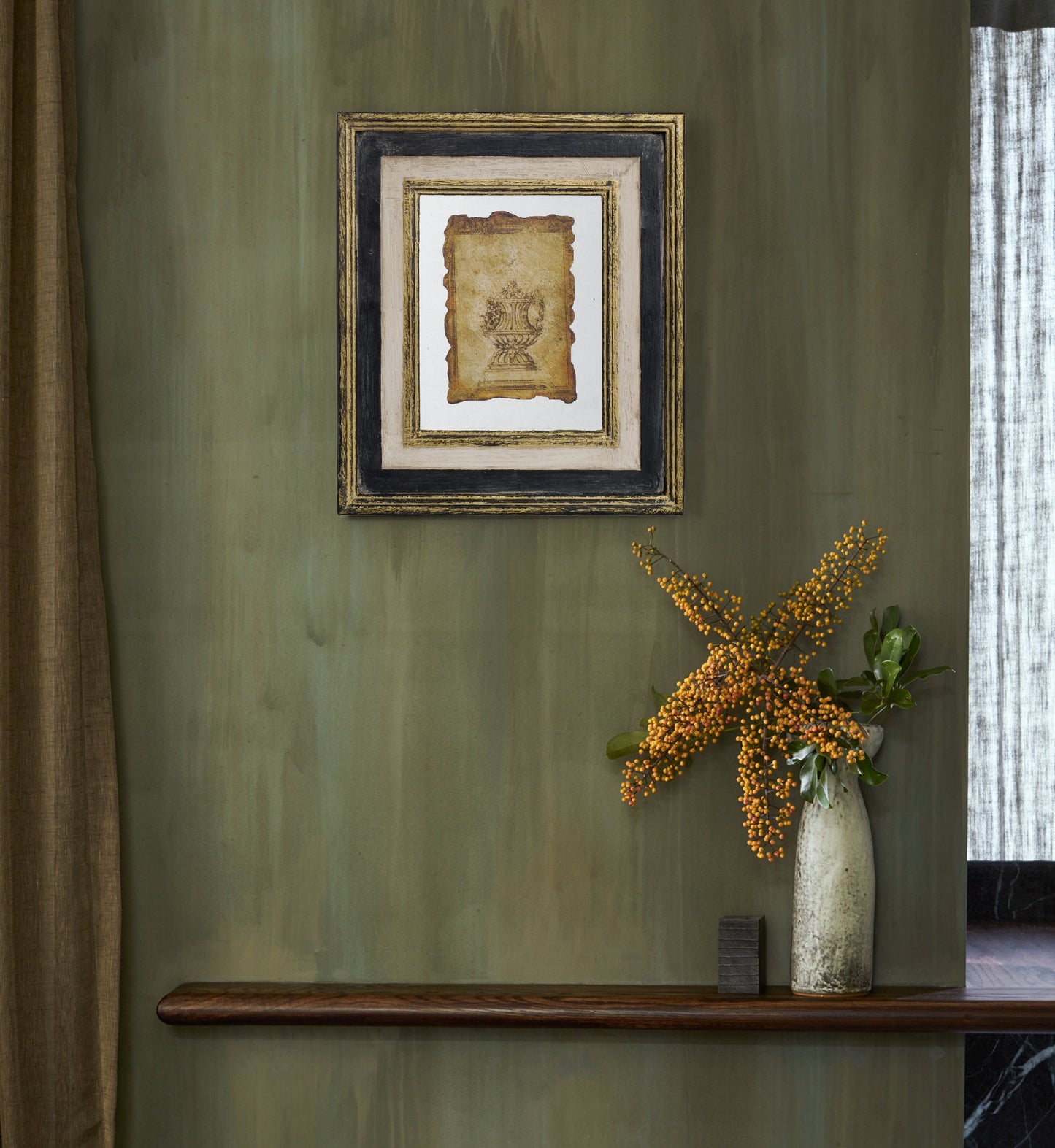 Lucian Framed Antiqued Sculpture Print - 2 Piece