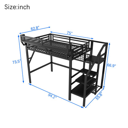Loft Bed With Stairs And Storage