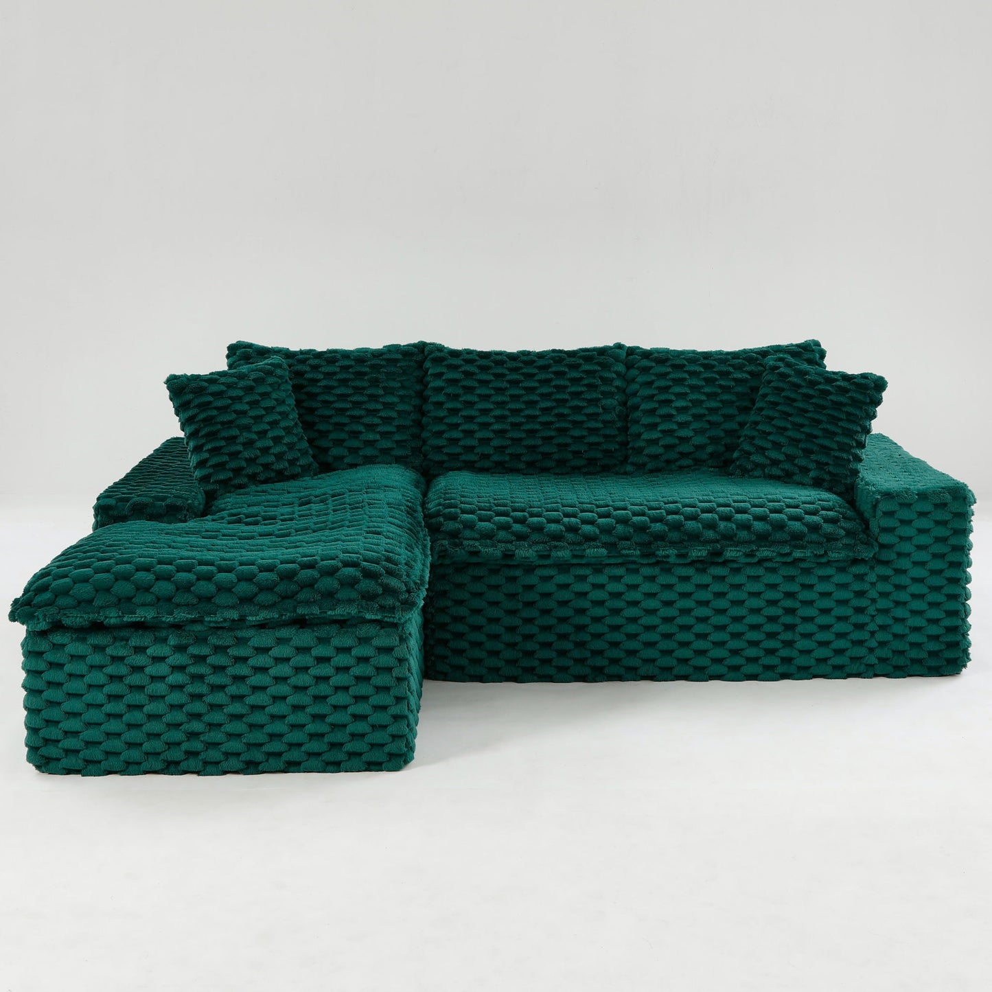 Modular Sofa, Convertible Twin Seat With Chaise Lounge