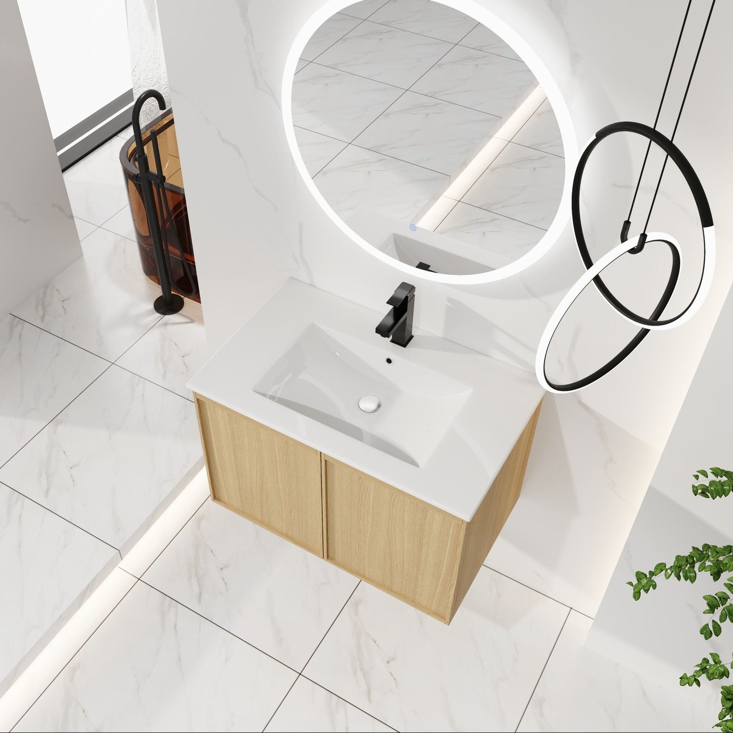 Floating Bathroom Vanity With Sink Combo