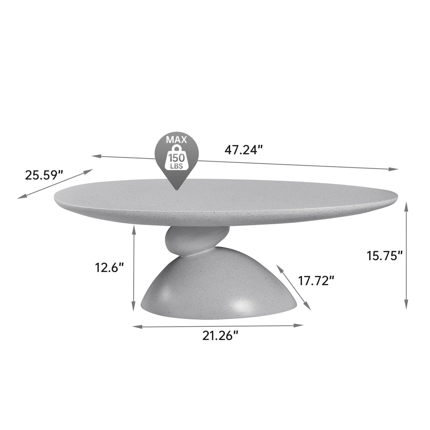 Lucky Stone Shaped Table