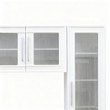 Wall Unit Modern Entertainment Center With Glass Doors