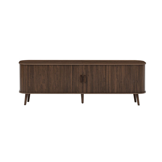 70" TV Stand, Media Center With Ample Storage - Dark Brown