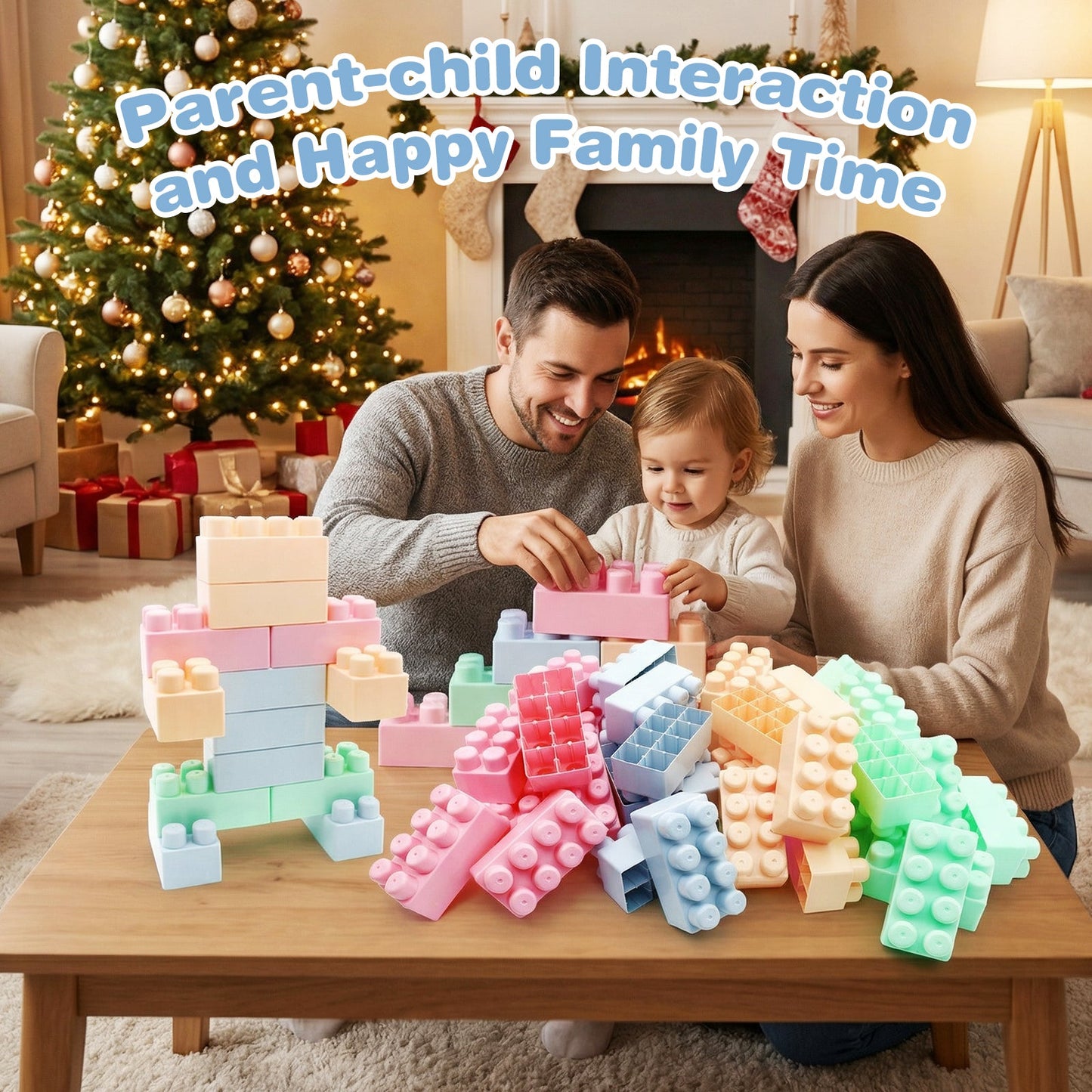 64 pcs Building Blocks for Toddlers Educational Toy