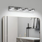 Modern Chrome LED Vanity Light Bar | 3/4/5/6-Light Bathroom Fixture over Mirror for Makeup & Daily Use
