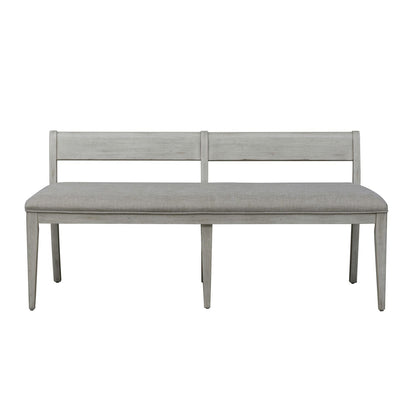 Hillstone Farmhouse Upholstered Bench in Antique White