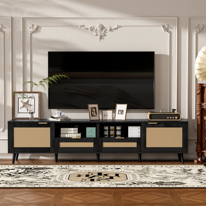 Rattan TV Stand for TVs up to 85''