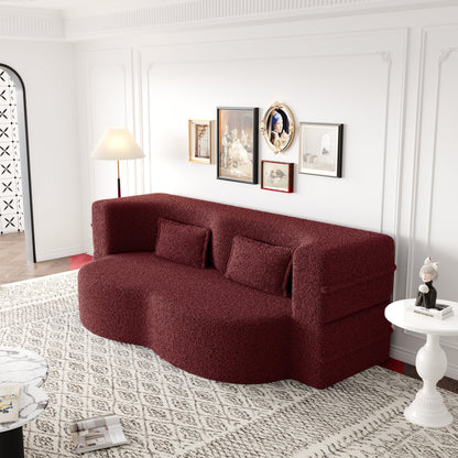 Modern Floor Sofa with 2 Pillows