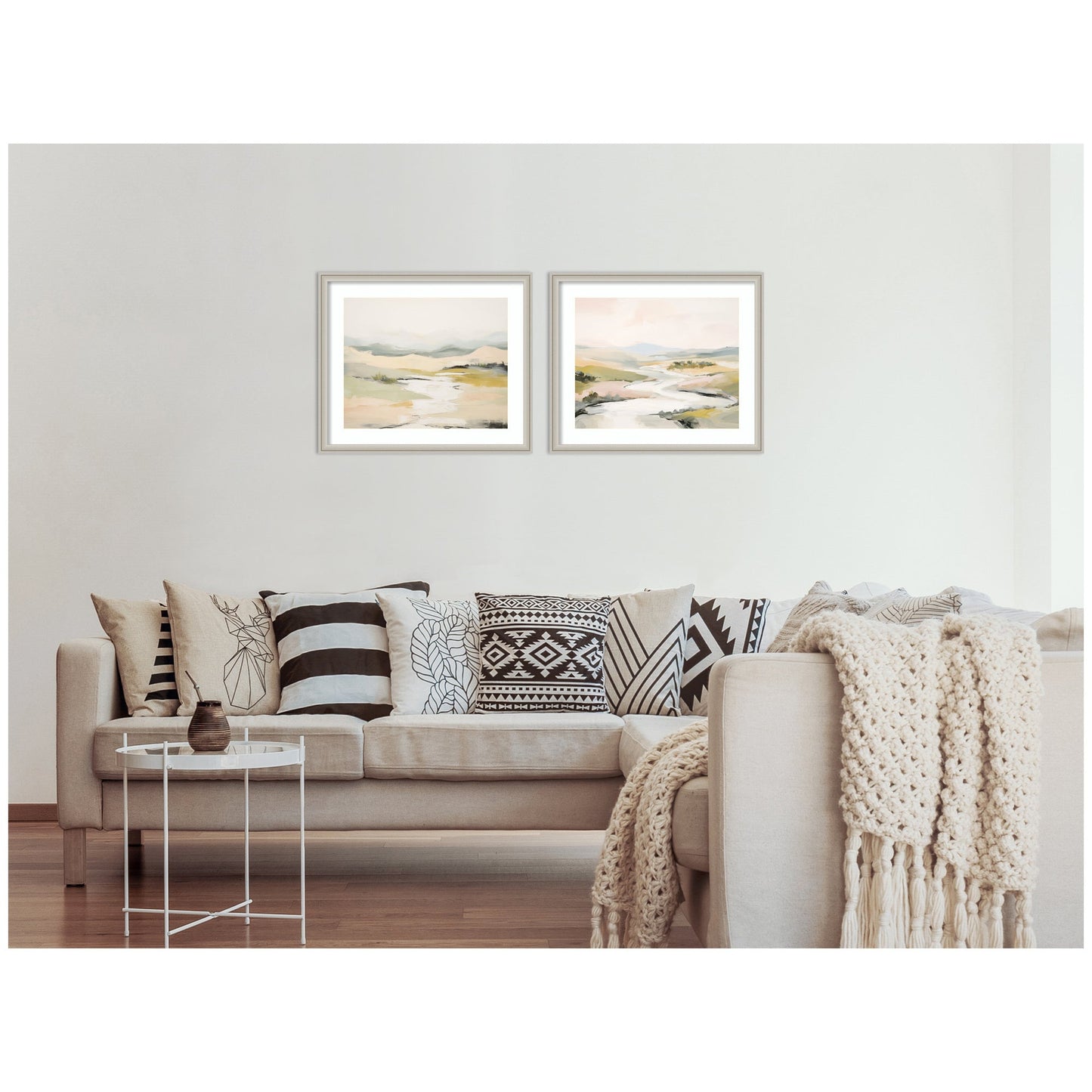 Tranquil Landscape No. 1 & No. 2 2 Piece Framed Wall Art Print Set by Amy Lighthall