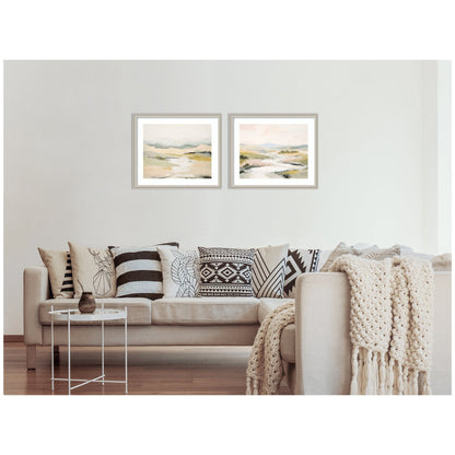 Tranquil Landscape No. 1 & No. 2 2 Piece Framed Wall Art Print Set by Amy Lighthall