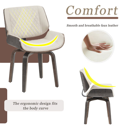 Mid-Century Modern Dining Chair - Set of 2
