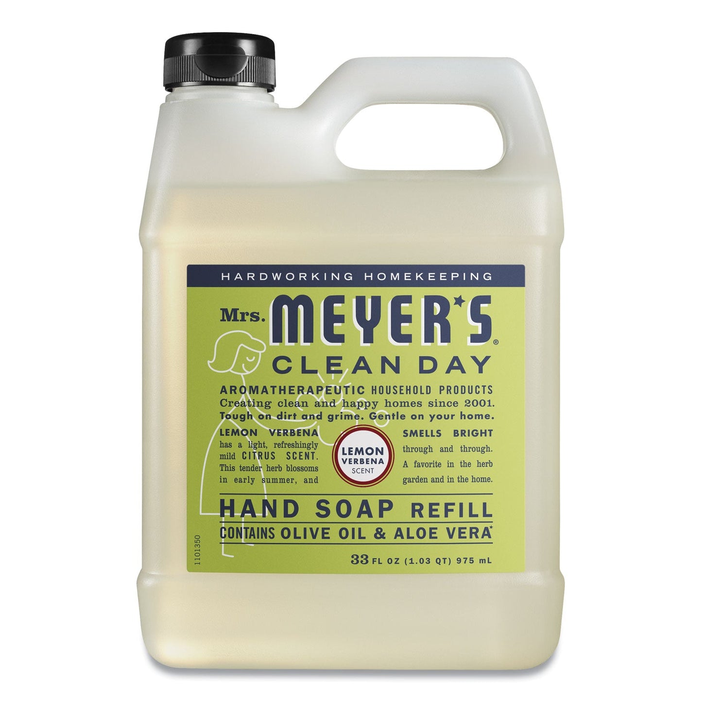 Mrs. Meyer's Clean Day Liquid Hand Soap Refill, Lemon Verbena, 33 oz
