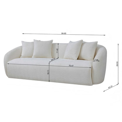 Linden Ivory Boucle Sofa