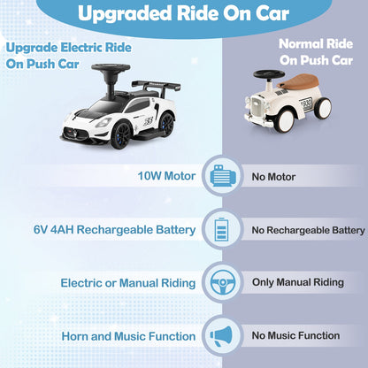 6V Electric Kids Ride on Push Car Maserati Licensed with Foot Pedal and Music