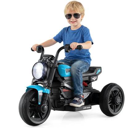 6V Kids Electric Motorcycle with LED Headlight and Music for Toddlers Aged 3-5