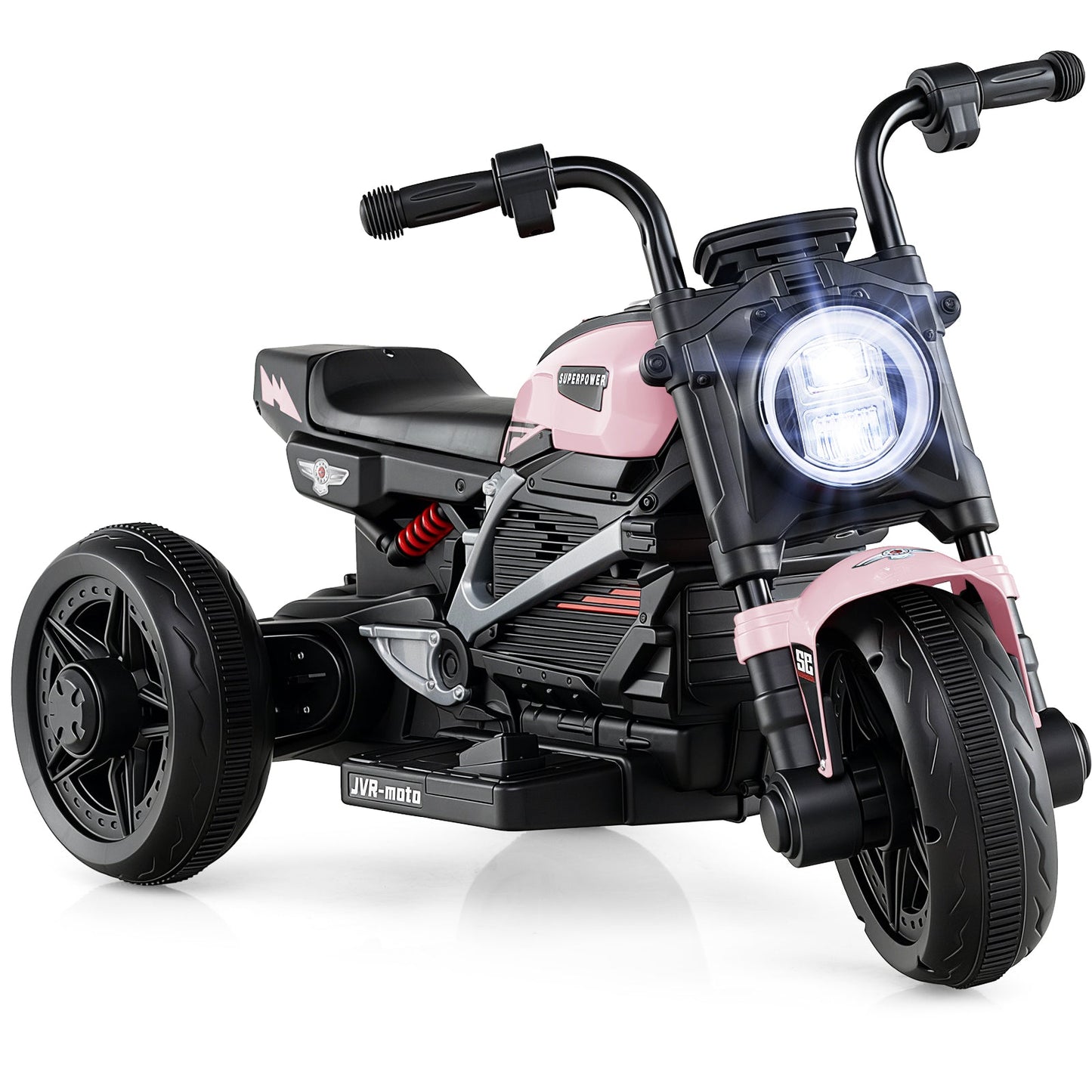6V Kids Electric Motorcycle with LED Headlight and Music for Toddlers Aged 3-5