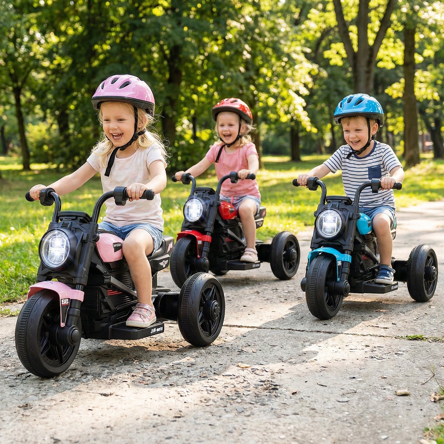 6V Kids Electric Motorcycle with LED Headlight and Music for Toddlers Aged 3-5