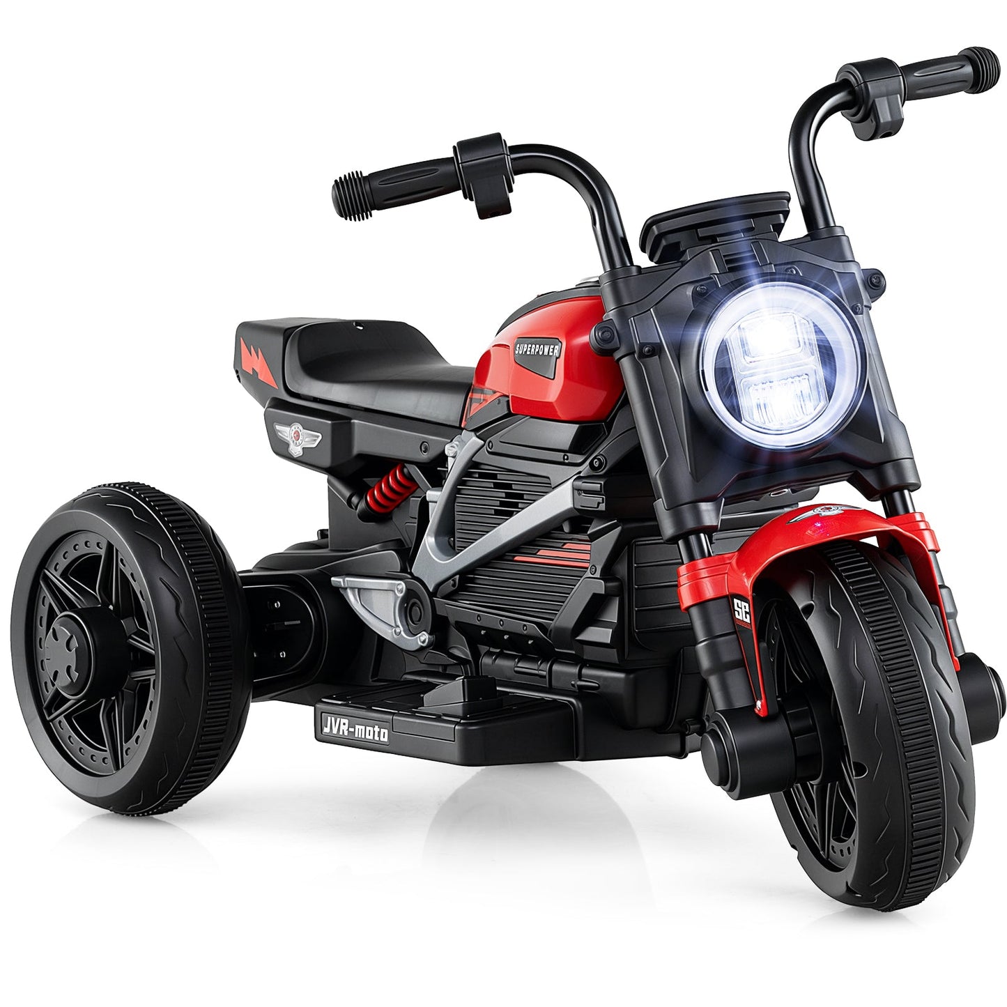 6V Kids Electric Motorcycle with LED Headlight and Music for Toddlers Aged 3-5