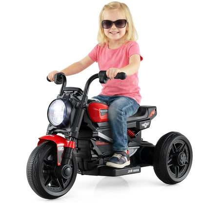6V Kids Electric Motorcycle with LED Headlight and Music for Toddlers Aged 3-5