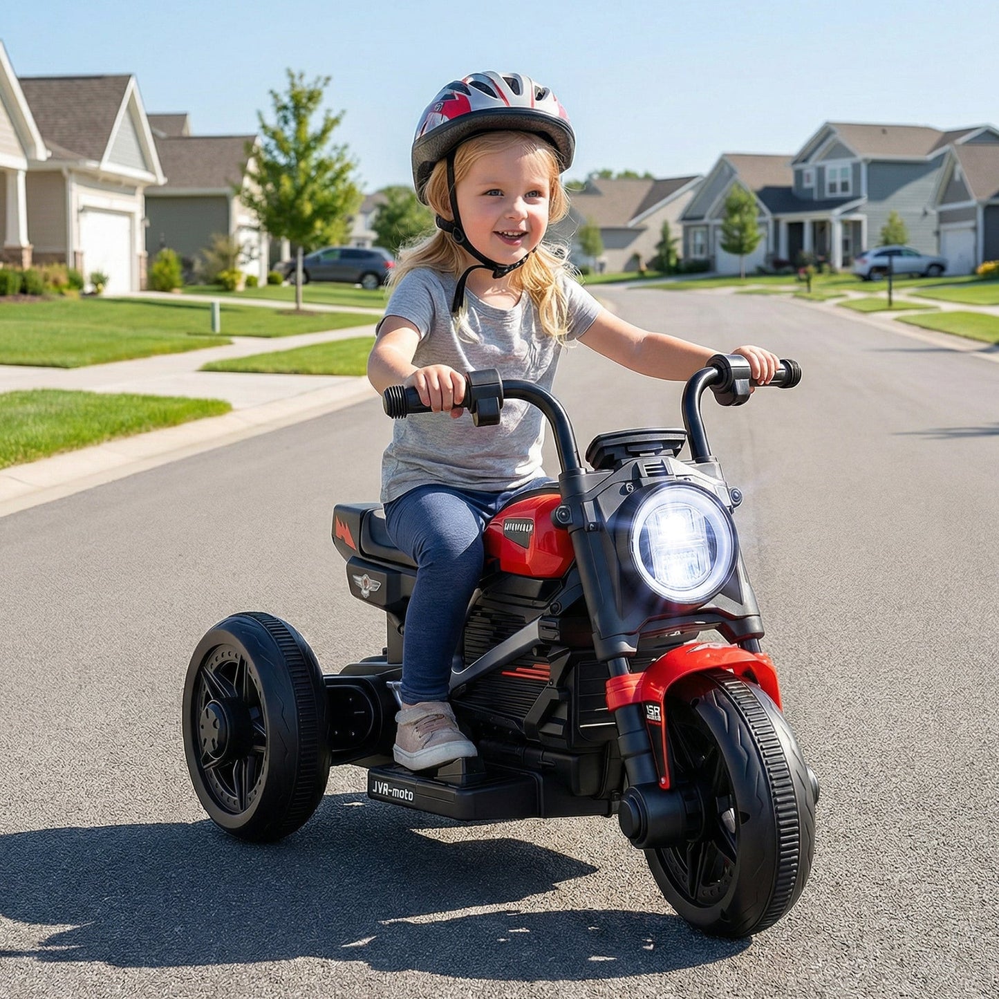 6V Kids Electric Motorcycle with LED Headlight and Music for Toddlers Aged 3-5
