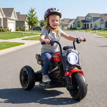 6V Kids Electric Motorcycle with LED Headlight and Music for Toddlers Aged 3-5
