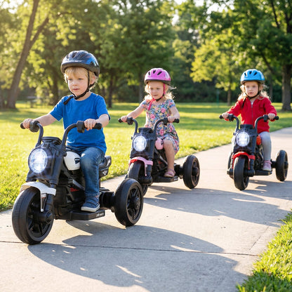 6V Kids Electric Motorcycle with LED Headlight and Music for Toddlers Aged 3-5