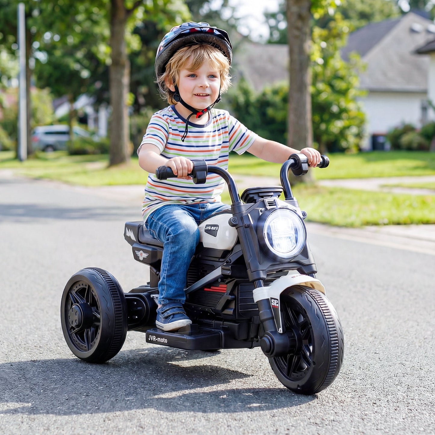 6V Kids Electric Motorcycle with LED Headlight and Music for Toddlers Aged 3-5