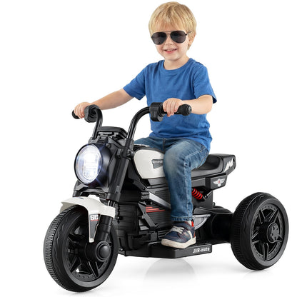 6V Kids Electric Motorcycle with LED Headlight and Music for Toddlers Aged 3-5