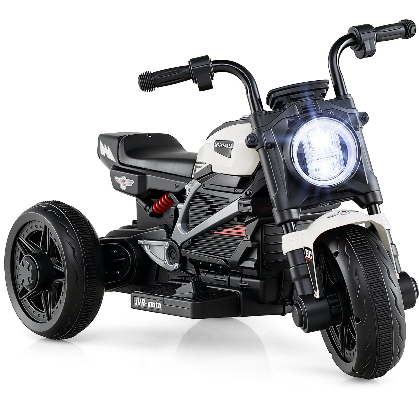 6V Kids Electric Motorcycle with LED Headlight and Music for Toddlers Aged 3-5
