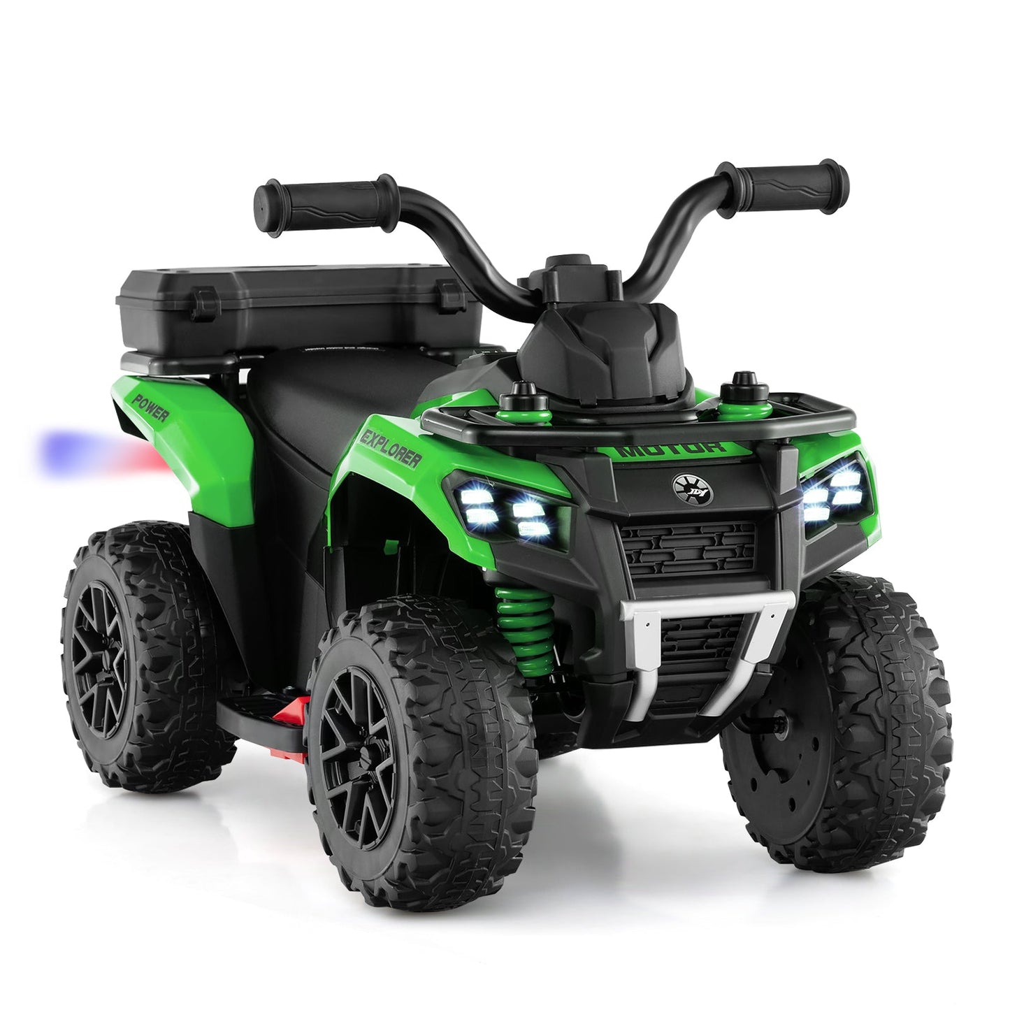 6V Kids Ride On ATV with Spray Function and Storage Box with Music