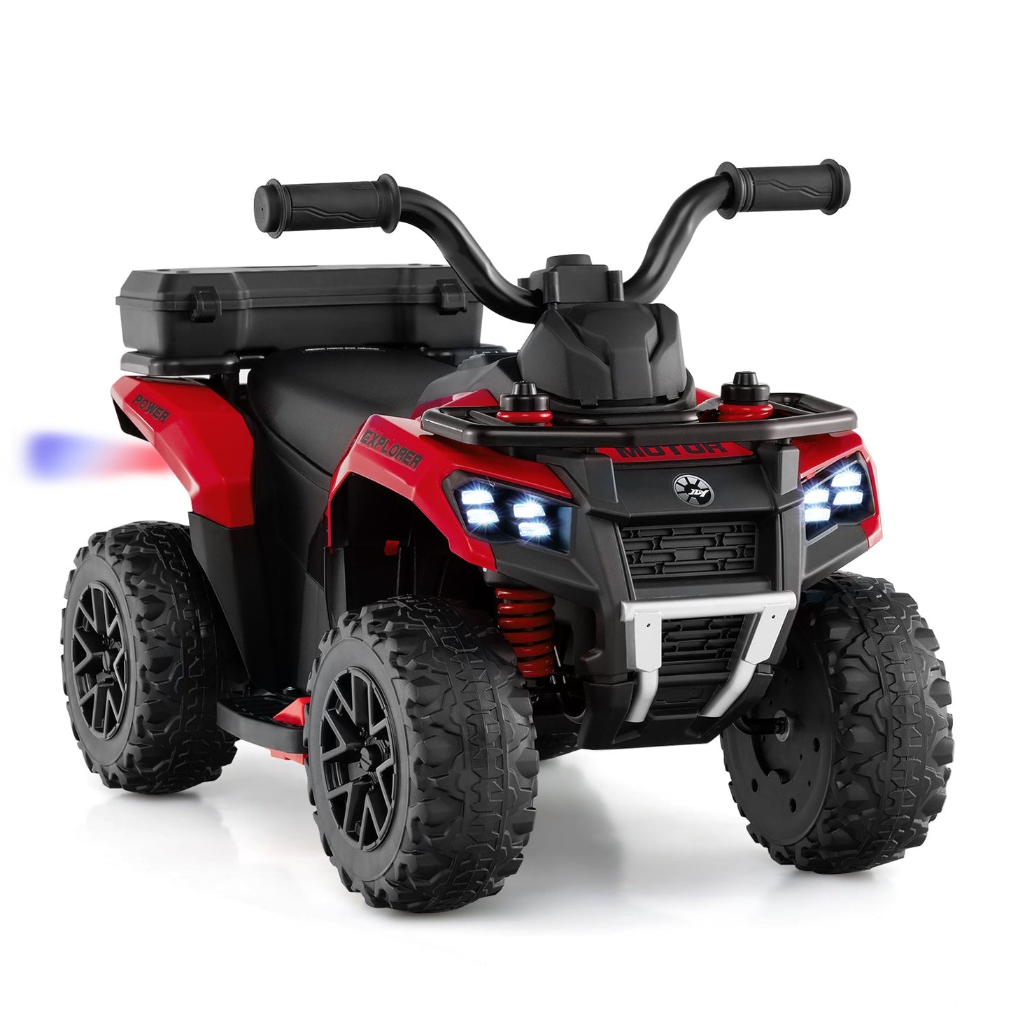 6V Kids Ride On ATV with Spray Function and Storage Box with Music
