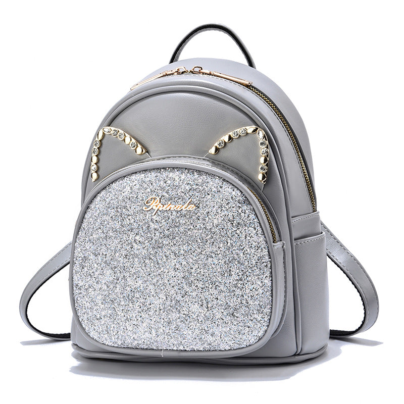 Large-Capacity Fashion All-Match Backpack New PU Leather Business Backpacks For Ladies And Girls Fashion Designer Teenage Girls Student School Bags