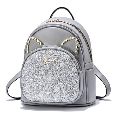 Large-Capacity Fashion All-Match Backpack New PU Leather Business Backpacks For Ladies And Girls Fashion Designer Teenage Girls Student School Bags