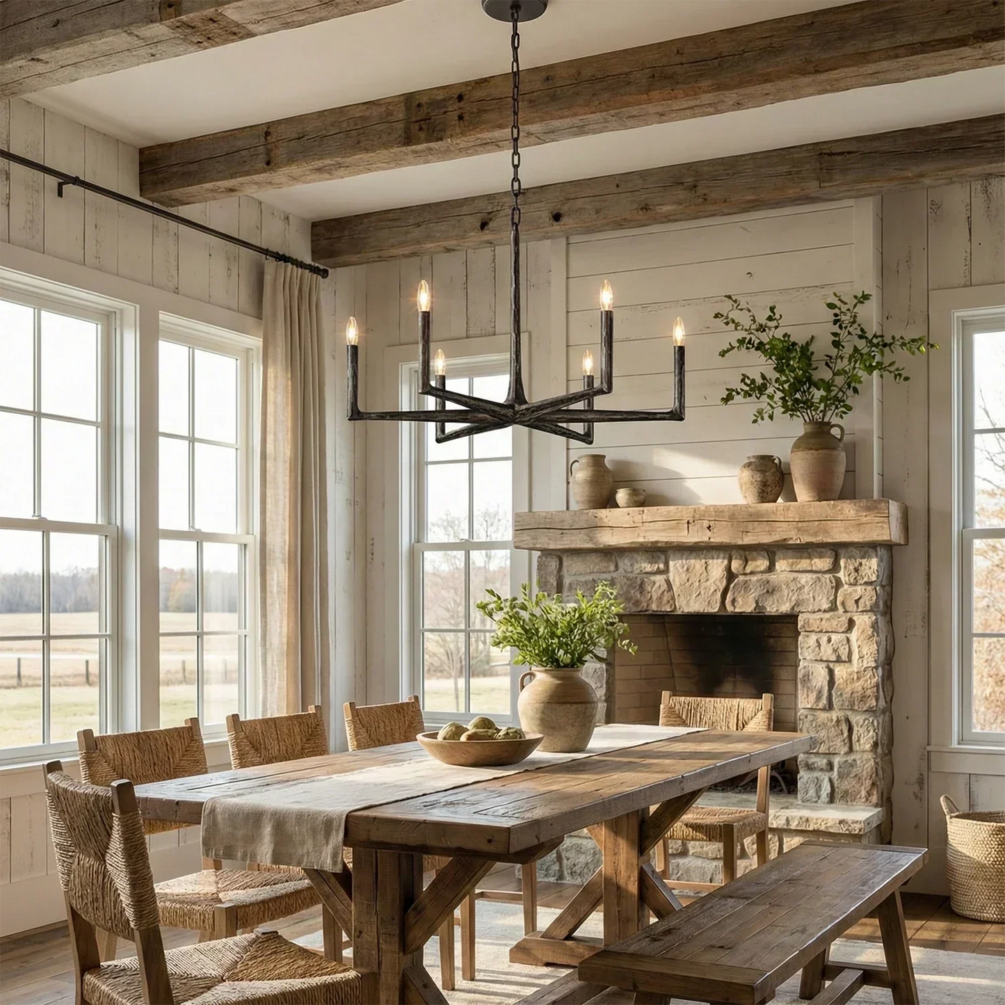 Avarit Forged Round Chandelier