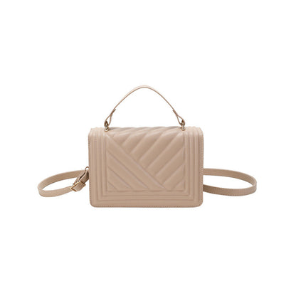 Dazzling Bags For Women Chain Crossbody Bags In Pu Leather Female Fashionable Shoulder Bag Ladies Handbags  Simple Messenger Bag Casual Indentation Western Style Portable Women