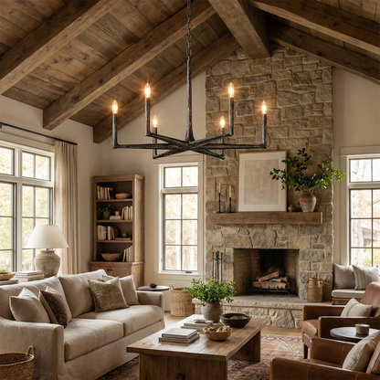 Avarit Forged Round Chandelier