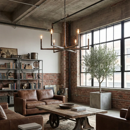 Avarit Forged Round Chandelier