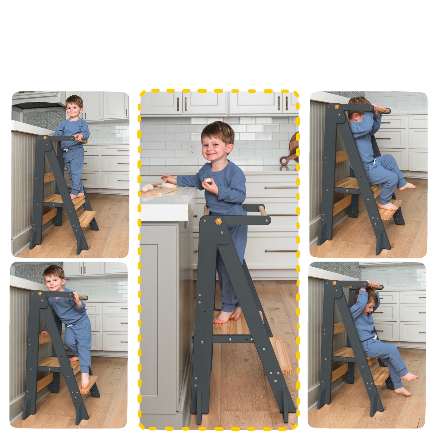 Adjustable Foldable Kitchen Tower
