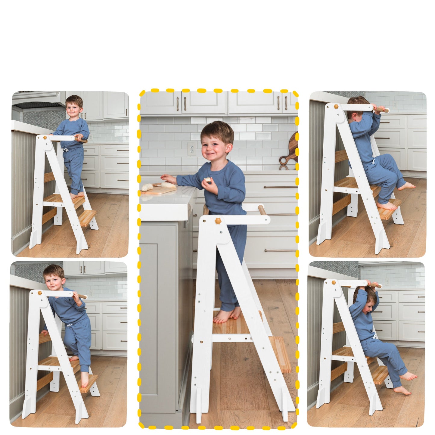 Adjustable Foldable Kitchen Tower