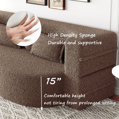 Modern Floor Sofa with 2 Pillows