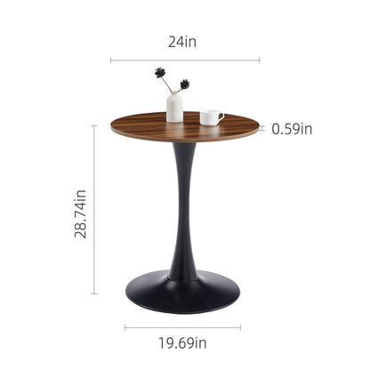 Round Dining Table With Tulip Style Base
