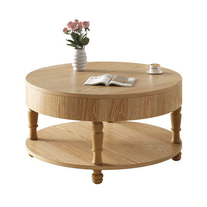 Coffee Table with Dual Storage for Living Room