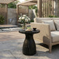 Outdoor Travertine MGO Side Table
