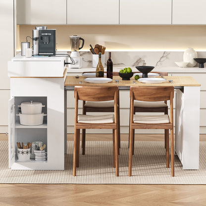 Extendable Dining Table With Folding Top