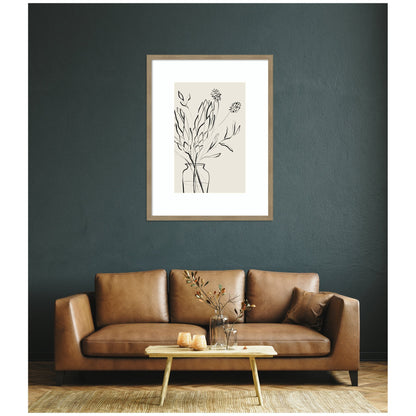 Protea Sketch No. 2 by Sara Berrenson Framed Wall Art Print