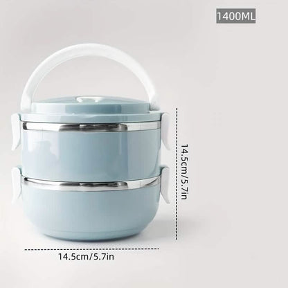 Stainless Steel Insulated Bento Lunch Box – 2/3/4 Layer