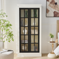 71.2'' Freestanding Glass Door Pantry