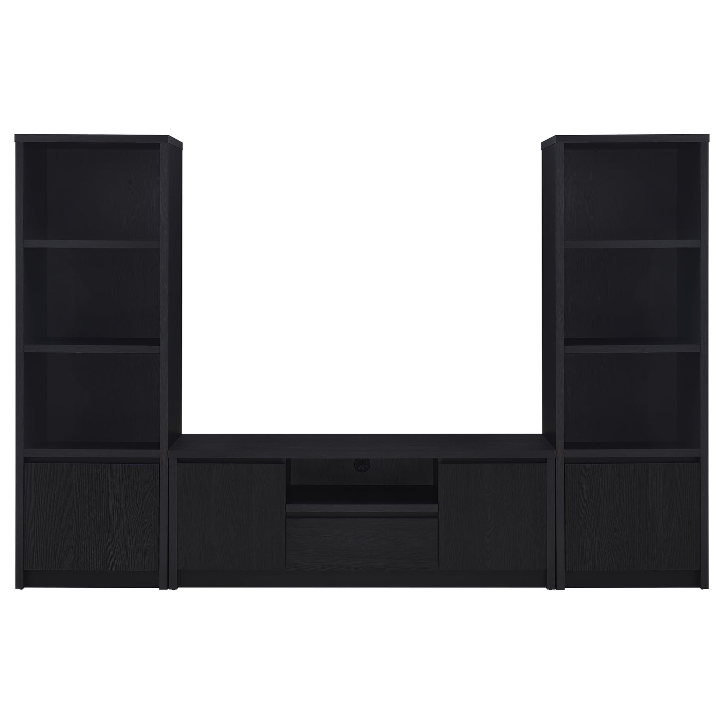 Winfield 3-piece Entertainment Center 60-inch TV Stand Black